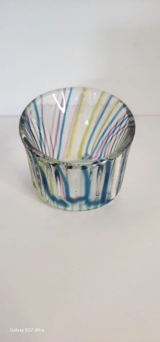 Small Tea Light Blown Glass
